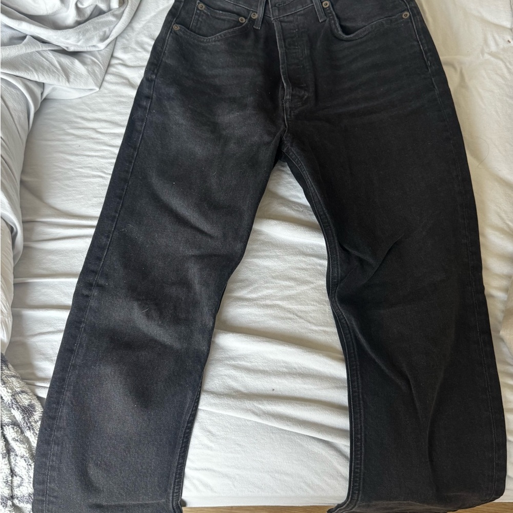 Agolde Black Relaxed Jeans Classic Style